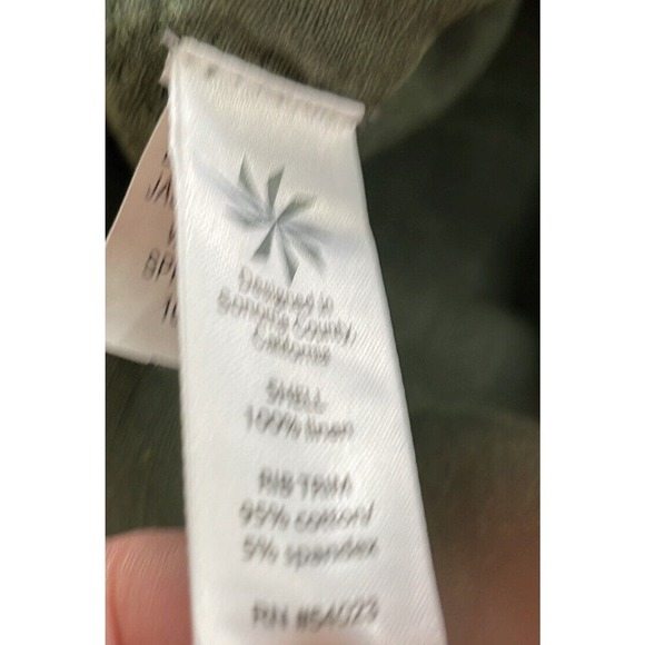 ATHLETA LINEN‎ REVERIE WIDE LEG JASPER GREEN PANT SIZE 2 - Picture 7 of 10